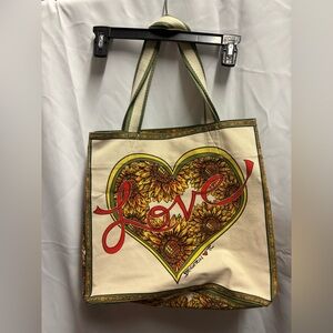 Sunflower Love Canvas Tote Bag